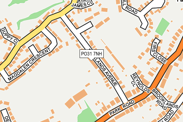 PO31 7NH map - OS OpenMap – Local (Ordnance Survey) PO31 7NH map - OS OpenMap – Local (Ordnance Survey)