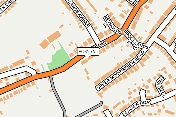 PO31 7NJ map - OS OpenMap – Local (Ordnance Survey) PO31 7NJ map - OS OpenMap – Local (Ordnance Survey)
