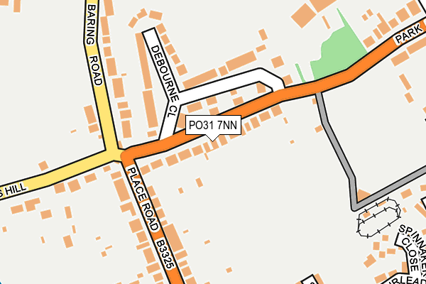 PO31 7NN map - OS OpenMap – Local (Ordnance Survey) PO31 7NN map - OS OpenMap – Local (Ordnance Survey)