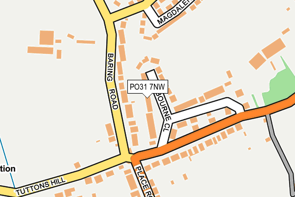 PO31 7NW map - OS OpenMap – Local (Ordnance Survey) PO31 7NW map - OS OpenMap – Local (Ordnance Survey)