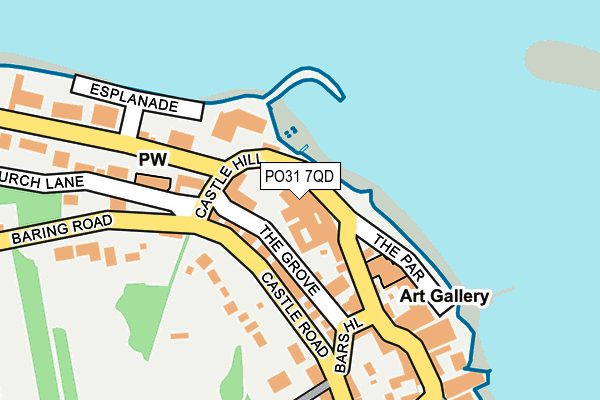 PO31 7QD map - OS OpenMap – Local (Ordnance Survey) PO31 7QD map - OS OpenMap – Local (Ordnance Survey)