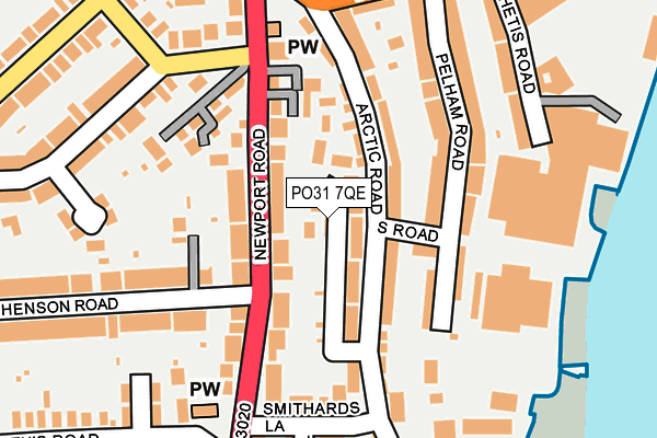 PO31 7QE map - OS OpenMap – Local (Ordnance Survey) PO31 7QE map - OS OpenMap – Local (Ordnance Survey)