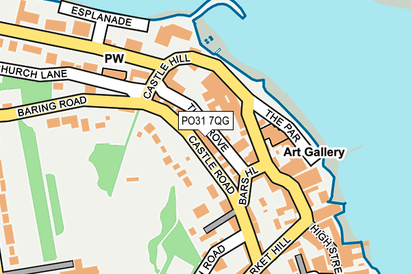 PO31 7QG map - OS OpenMap – Local (Ordnance Survey) PO31 7QG map - OS OpenMap – Local (Ordnance Survey)