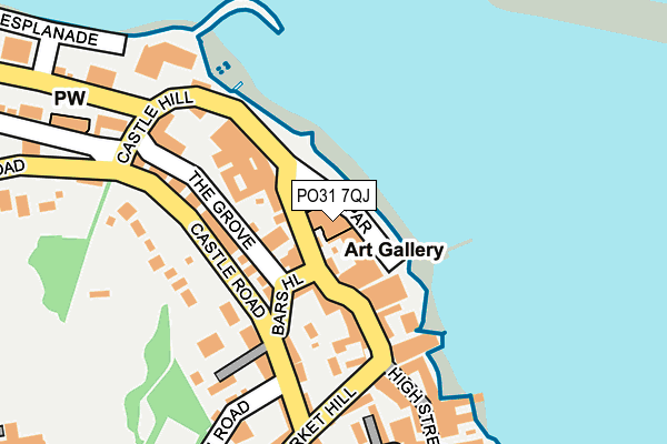 PO31 7QJ map - OS OpenMap – Local (Ordnance Survey)