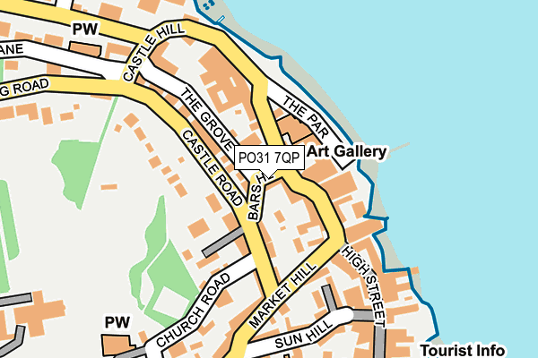 PO31 7QP map - OS OpenMap – Local (Ordnance Survey) PO31 7QP map - OS OpenMap – Local (Ordnance Survey)