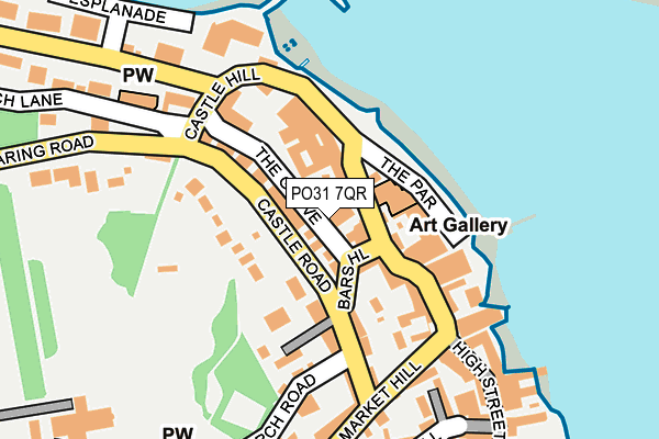PO31 7QR map - OS OpenMap – Local (Ordnance Survey) PO31 7QR map - OS OpenMap – Local (Ordnance Survey)