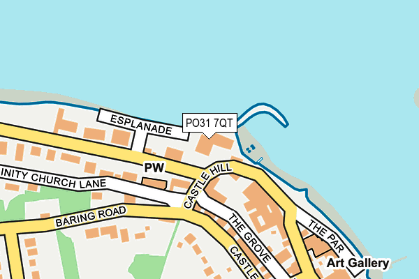 PO31 7QT map - OS OpenMap – Local (Ordnance Survey) PO31 7QT map - OS OpenMap – Local (Ordnance Survey)