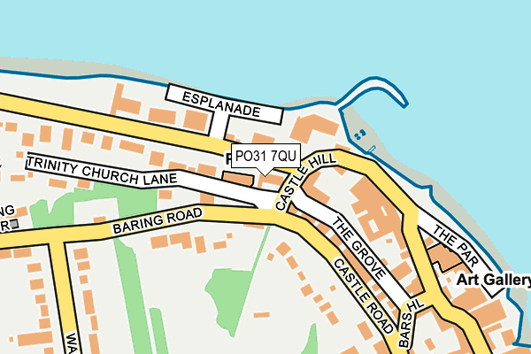 PO31 7QU map - OS OpenMap – Local (Ordnance Survey) PO31 7QU map - OS OpenMap – Local (Ordnance Survey)
