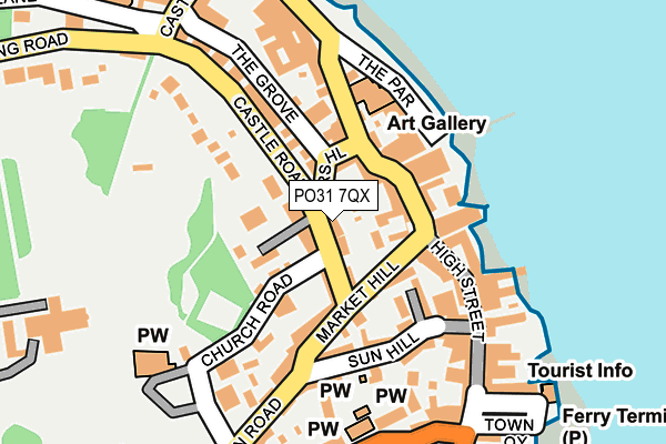 PO31 7QX map - OS OpenMap – Local (Ordnance Survey) PO31 7QX map - OS OpenMap – Local (Ordnance Survey)