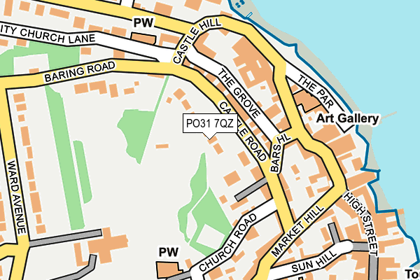 PO31 7QZ map - OS OpenMap – Local (Ordnance Survey) PO31 7QZ map - OS OpenMap – Local (Ordnance Survey)