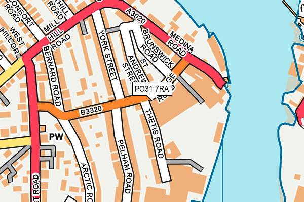 PO31 7RA map - OS OpenMap – Local (Ordnance Survey) PO31 7RA map - OS OpenMap – Local (Ordnance Survey)