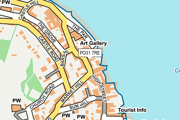 PO31 7RE map - OS OpenMap – Local (Ordnance Survey) PO31 7RE map - OS OpenMap – Local (Ordnance Survey)