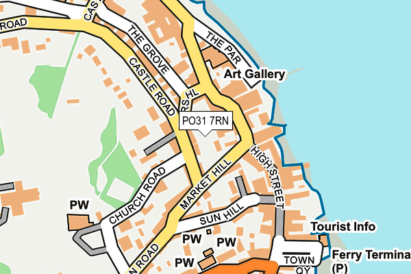PO31 7RN map - OS OpenMap – Local (Ordnance Survey) PO31 7RN map - OS OpenMap – Local (Ordnance Survey)