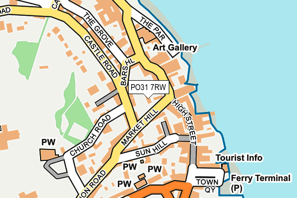 PO31 7RW map - OS OpenMap – Local (Ordnance Survey) PO31 7RW map - OS OpenMap – Local (Ordnance Survey)