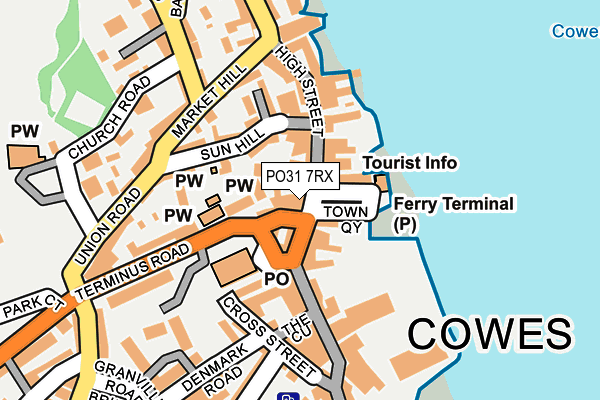 PO31 7RX map - OS OpenMap – Local (Ordnance Survey) PO31 7RX map - OS OpenMap – Local (Ordnance Survey)