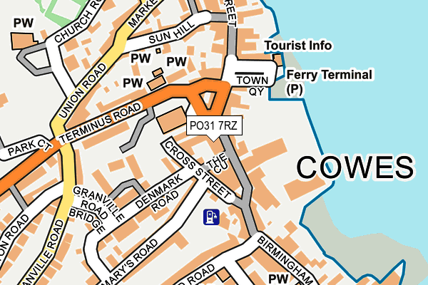 PO31 7RZ map - OS OpenMap – Local (Ordnance Survey) PO31 7RZ map - OS OpenMap – Local (Ordnance Survey)