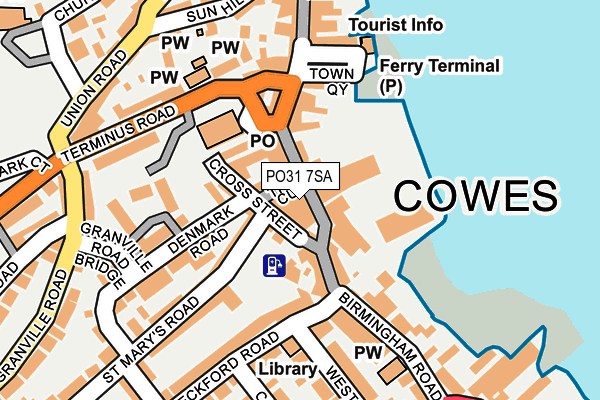 PO31 7SA map - OS OpenMap – Local (Ordnance Survey) PO31 7SA map - OS OpenMap – Local (Ordnance Survey)