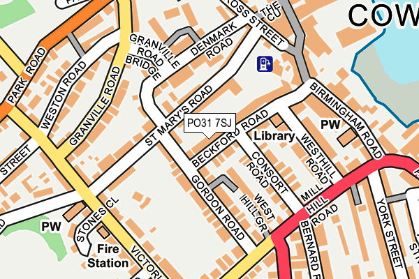 PO31 7SJ map - OS OpenMap – Local (Ordnance Survey) PO31 7SJ map - OS OpenMap – Local (Ordnance Survey)