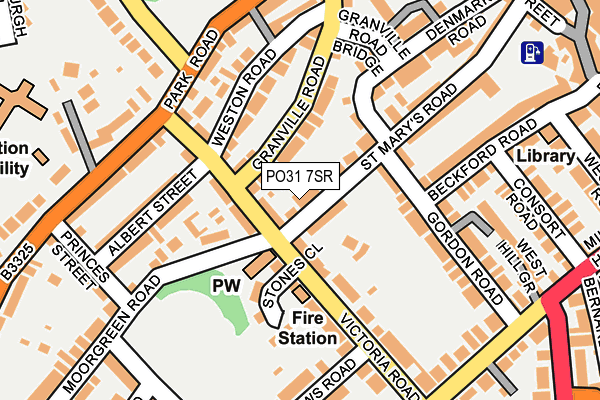 PO31 7SR map - OS OpenMap – Local (Ordnance Survey) PO31 7SR map - OS OpenMap – Local (Ordnance Survey)