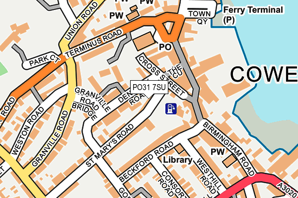 PO31 7SU map - OS OpenMap – Local (Ordnance Survey) PO31 7SU map - OS OpenMap – Local (Ordnance Survey)