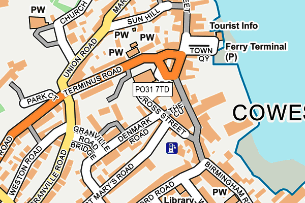 PO31 7TD map - OS OpenMap – Local (Ordnance Survey) PO31 7TD map - OS OpenMap – Local (Ordnance Survey)
