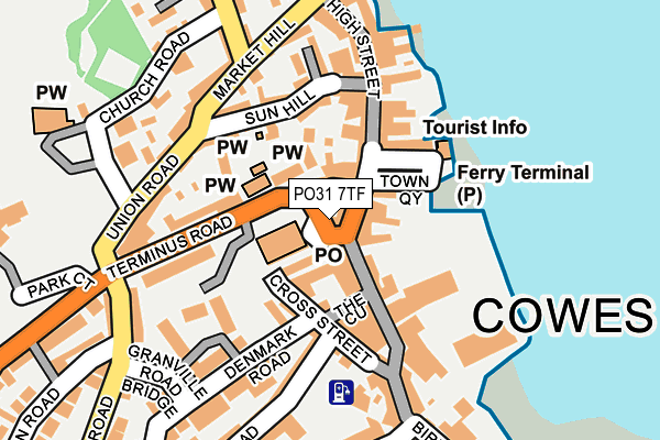 PO31 7TF map - OS OpenMap – Local (Ordnance Survey) PO31 7TF map - OS OpenMap – Local (Ordnance Survey)