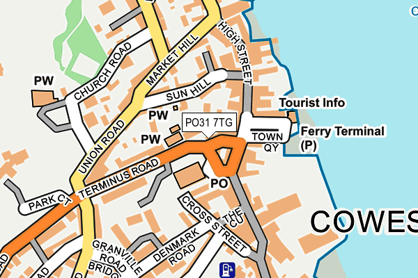 PO31 7TG map - OS OpenMap – Local (Ordnance Survey) PO31 7TG map - OS OpenMap – Local (Ordnance Survey)