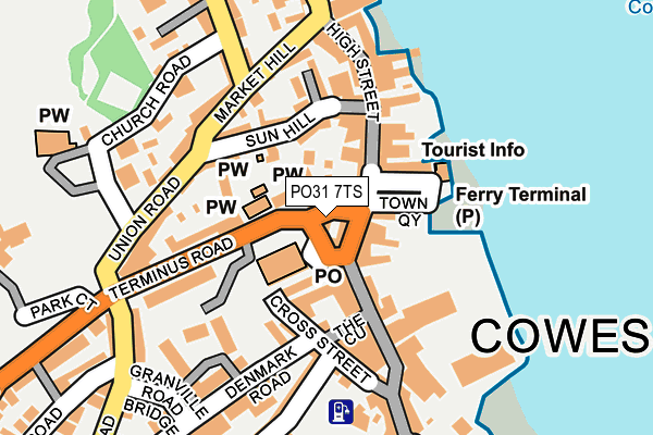 PO31 7TS map - OS OpenMap – Local (Ordnance Survey) PO31 7TS map - OS OpenMap – Local (Ordnance Survey)