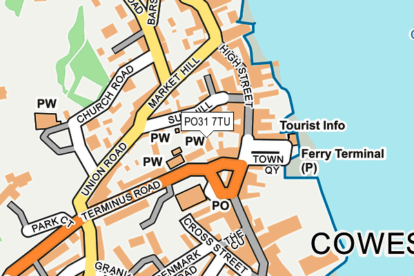 PO31 7TU map - OS OpenMap – Local (Ordnance Survey) PO31 7TU map - OS OpenMap – Local (Ordnance Survey)