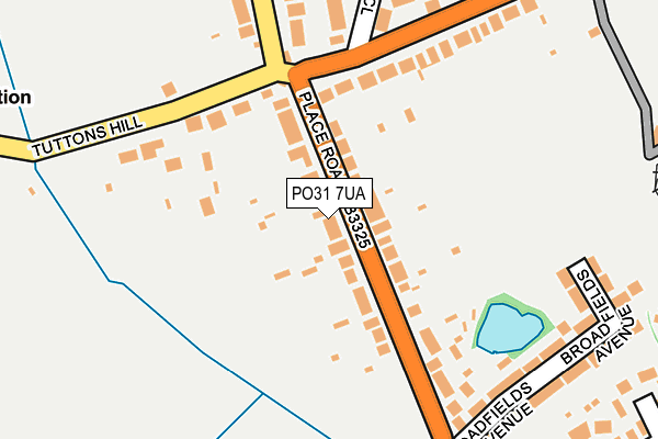PO31 7UA map - OS OpenMap – Local (Ordnance Survey) PO31 7UA map - OS OpenMap – Local (Ordnance Survey)