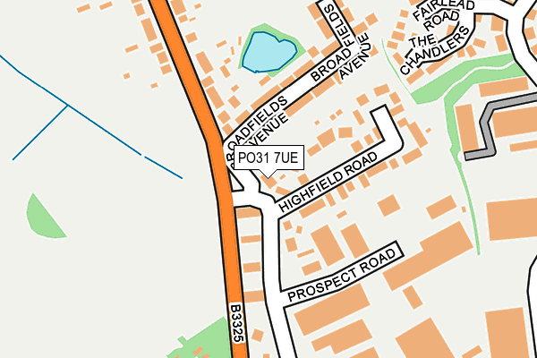 PO31 7UE map - OS OpenMap – Local (Ordnance Survey) PO31 7UE map - OS OpenMap – Local (Ordnance Survey)