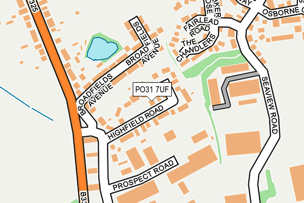 PO31 7UF map - OS OpenMap – Local (Ordnance Survey) PO31 7UF map - OS OpenMap – Local (Ordnance Survey)