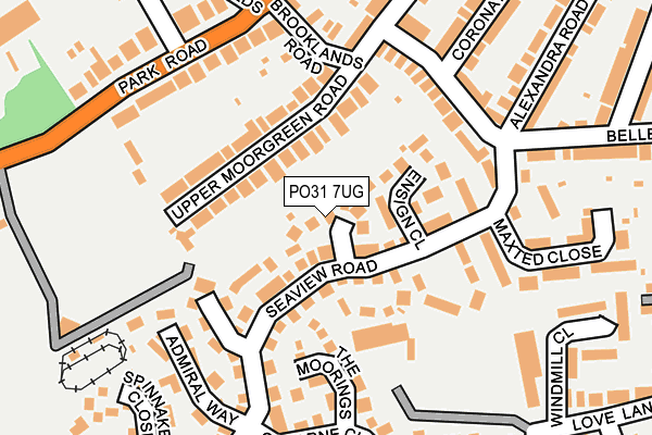 PO31 7UG map - OS OpenMap – Local (Ordnance Survey) PO31 7UG map - OS OpenMap – Local (Ordnance Survey)