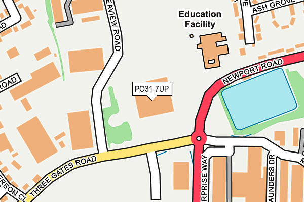 PO31 7UP map - OS OpenMap – Local (Ordnance Survey) PO31 7UP map - OS OpenMap – Local (Ordnance Survey)