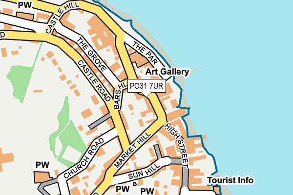 PO31 7UR map - OS OpenMap – Local (Ordnance Survey) PO31 7UR map - OS OpenMap – Local (Ordnance Survey)