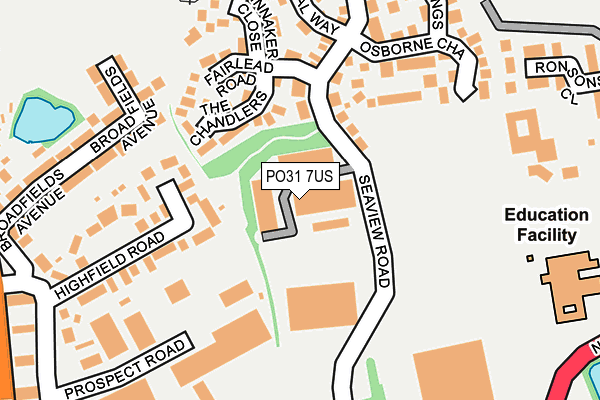 PO31 7US map - OS OpenMap – Local (Ordnance Survey) PO31 7US map - OS OpenMap – Local (Ordnance Survey)