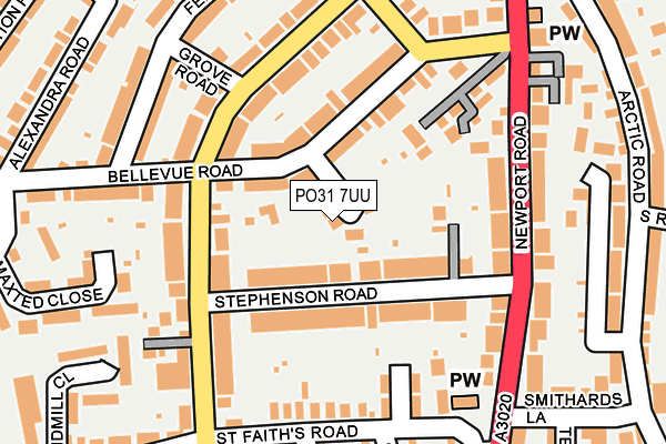 PO31 7UU map - OS OpenMap – Local (Ordnance Survey) PO31 7UU map - OS OpenMap – Local (Ordnance Survey)