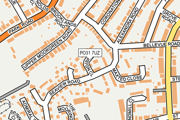 PO31 7UZ map - OS OpenMap – Local (Ordnance Survey) PO31 7UZ map - OS OpenMap – Local (Ordnance Survey)