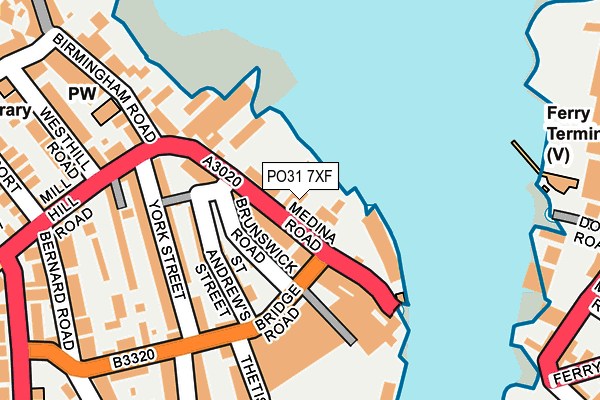 PO31 7XF map - OS OpenMap – Local (Ordnance Survey) PO31 7XF map - OS OpenMap – Local (Ordnance Survey)