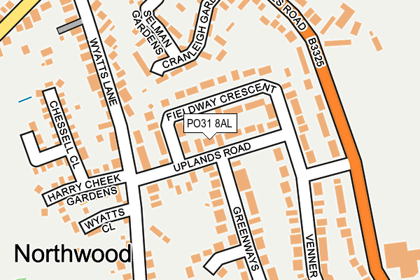 PO31 8AL map - OS OpenMap – Local (Ordnance Survey) PO31 8AL map - OS OpenMap – Local (Ordnance Survey)