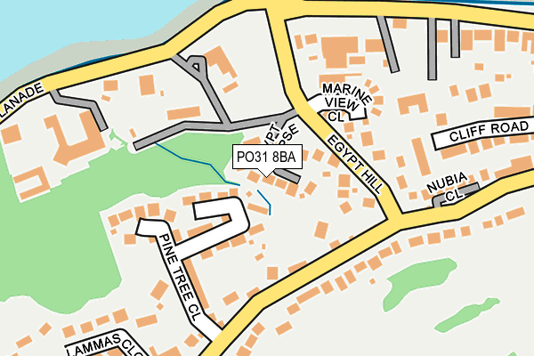 PO31 8BA map - OS OpenMap – Local (Ordnance Survey) PO31 8BA map - OS OpenMap – Local (Ordnance Survey)