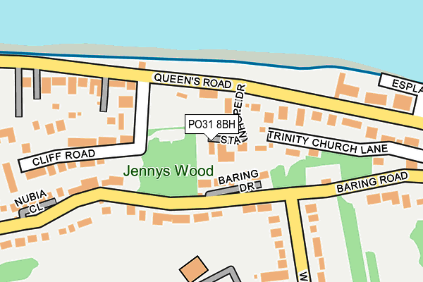 PO31 8BH map - OS OpenMap – Local (Ordnance Survey) PO31 8BH map - OS OpenMap – Local (Ordnance Survey)