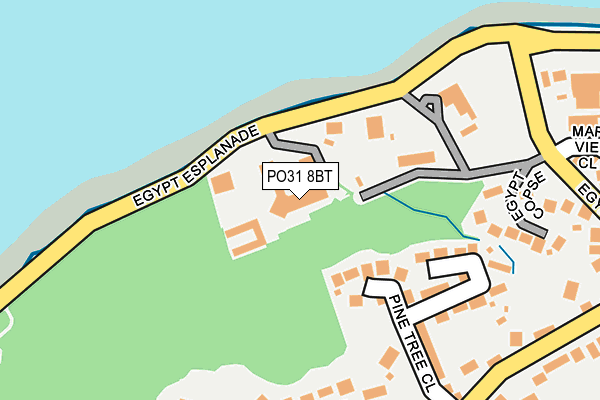 PO31 8BT map - OS OpenMap – Local (Ordnance Survey) PO31 8BT map - OS OpenMap – Local (Ordnance Survey)