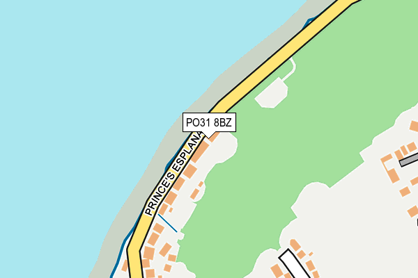 PO31 8BZ map - OS OpenMap – Local (Ordnance Survey) PO31 8BZ map - OS OpenMap – Local (Ordnance Survey)
