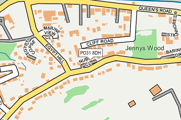 PO31 8DH map - OS OpenMap – Local (Ordnance Survey)