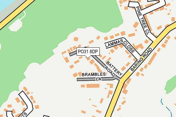 PO31 8DP map - OS OpenMap – Local (Ordnance Survey) PO31 8DP map - OS OpenMap – Local (Ordnance Survey)
