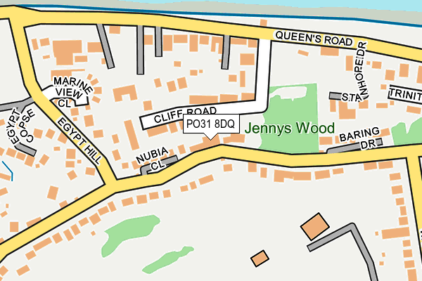 PO31 8DQ map - OS OpenMap – Local (Ordnance Survey) PO31 8DQ map - OS OpenMap – Local (Ordnance Survey)