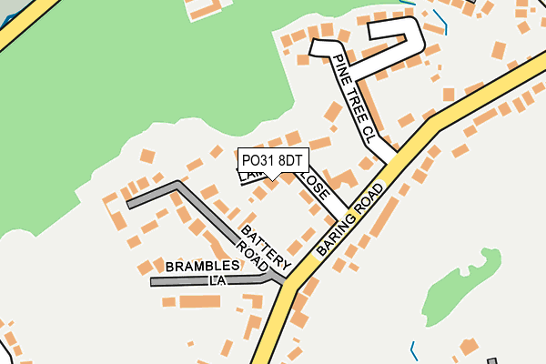 PO31 8DT map - OS OpenMap – Local (Ordnance Survey) PO31 8DT map - OS OpenMap – Local (Ordnance Survey)