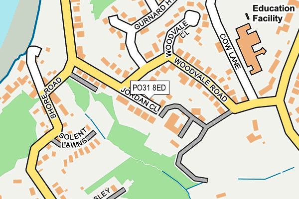 PO31 8ED map - OS OpenMap – Local (Ordnance Survey) PO31 8ED map - OS OpenMap – Local (Ordnance Survey)