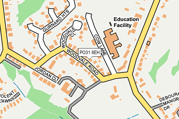 PO31 8EH map - OS OpenMap – Local (Ordnance Survey) PO31 8EH map - OS OpenMap – Local (Ordnance Survey)